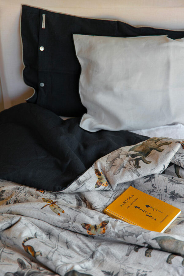 set bed cover pur lin BORGO delle TOVAGLIE + 2 housses de coussin – Image 2