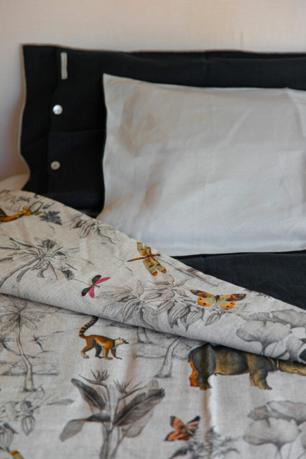 set bed cover pur lin BORGO delle TOVAGLIE + 2 housses de coussin – Image 5