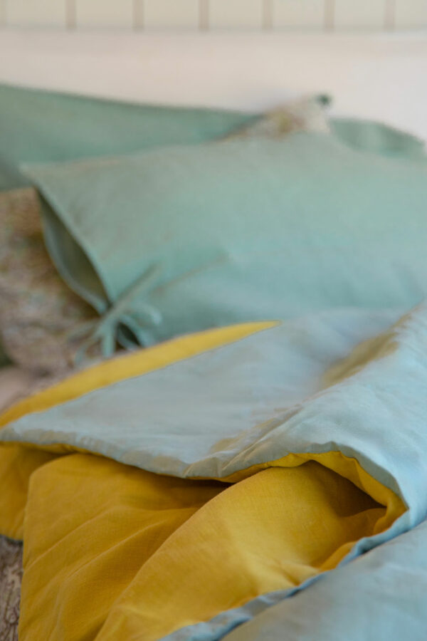 set bed cover pur lin BORGO delle TOVAGLIE + 2 housses de coussin – Image 5