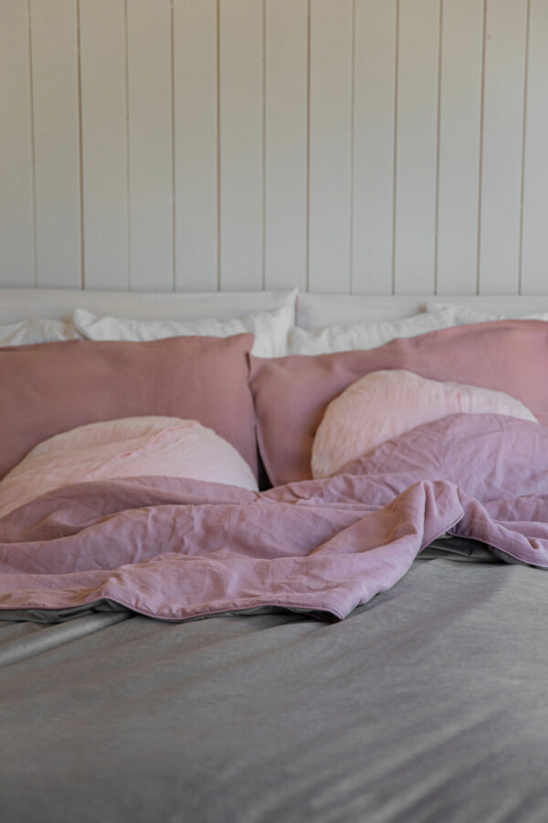 set bed cover lin et velours BORGO delle TOVAGLIE + 2 housses de coussin – Image 6